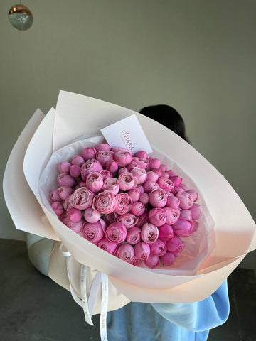 Pink peony bouquet by O'Hara Florist