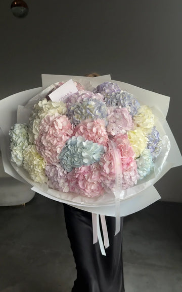 Color Bloom Hydrangea bouquet, view 2 – O'Hara Florist West LA