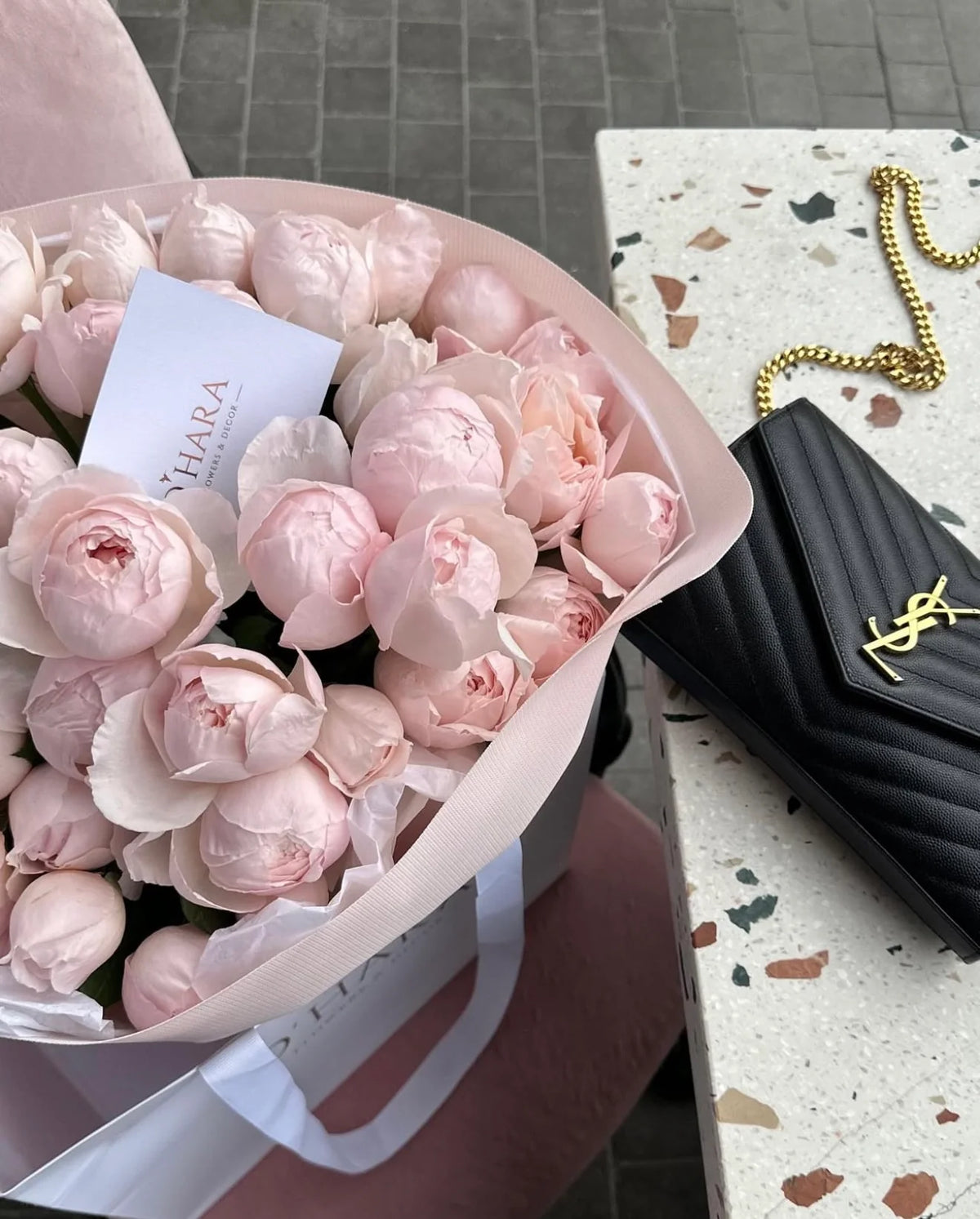 Hand-tied bouquet by O'Hara Florist, West Los Angeles