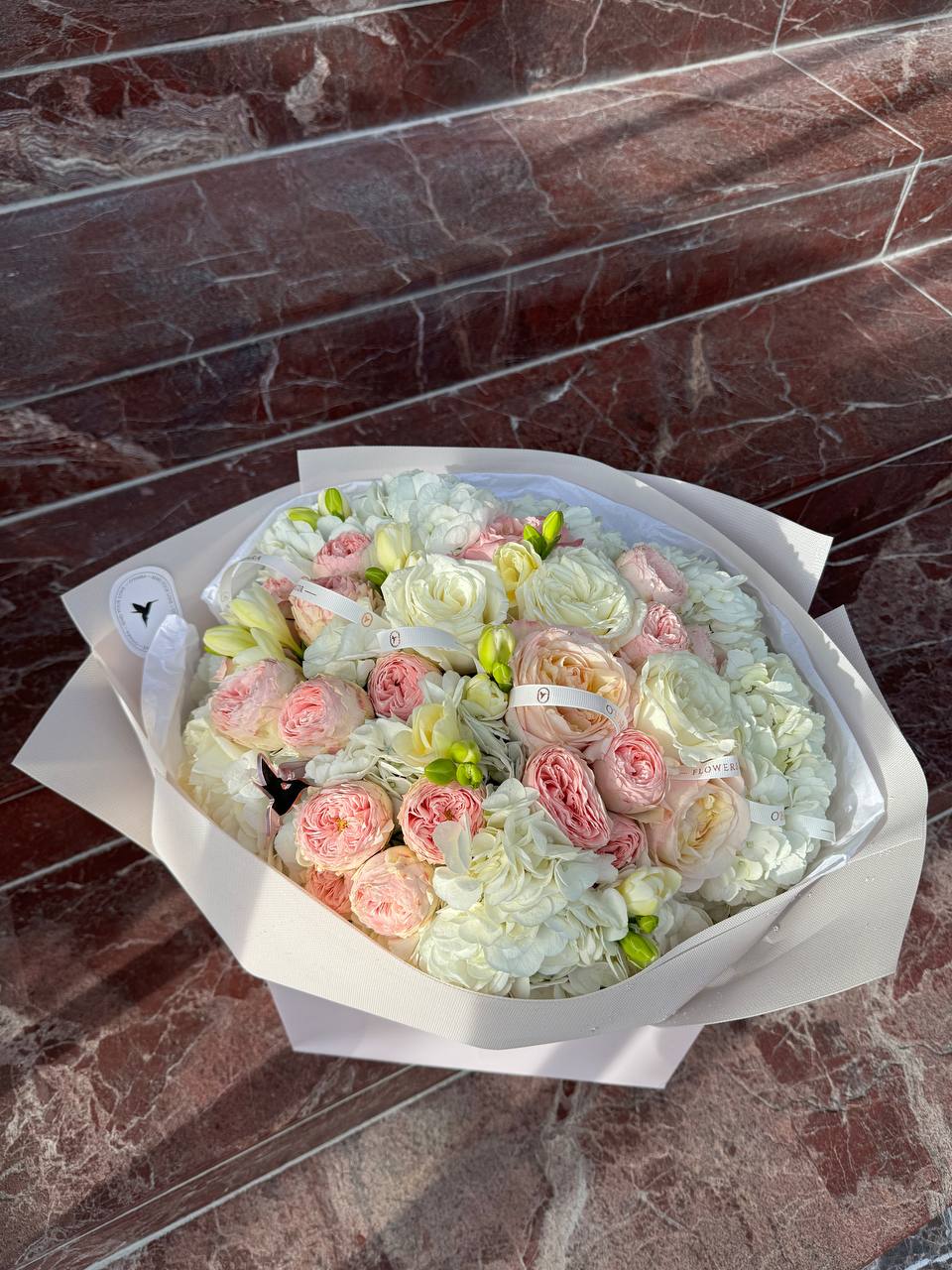 Rosé Petal Harmony bouquet, view 2 – O'Hara Florist West LA