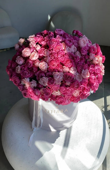 Flower gift box by O'Hara Florist, Los Angeles